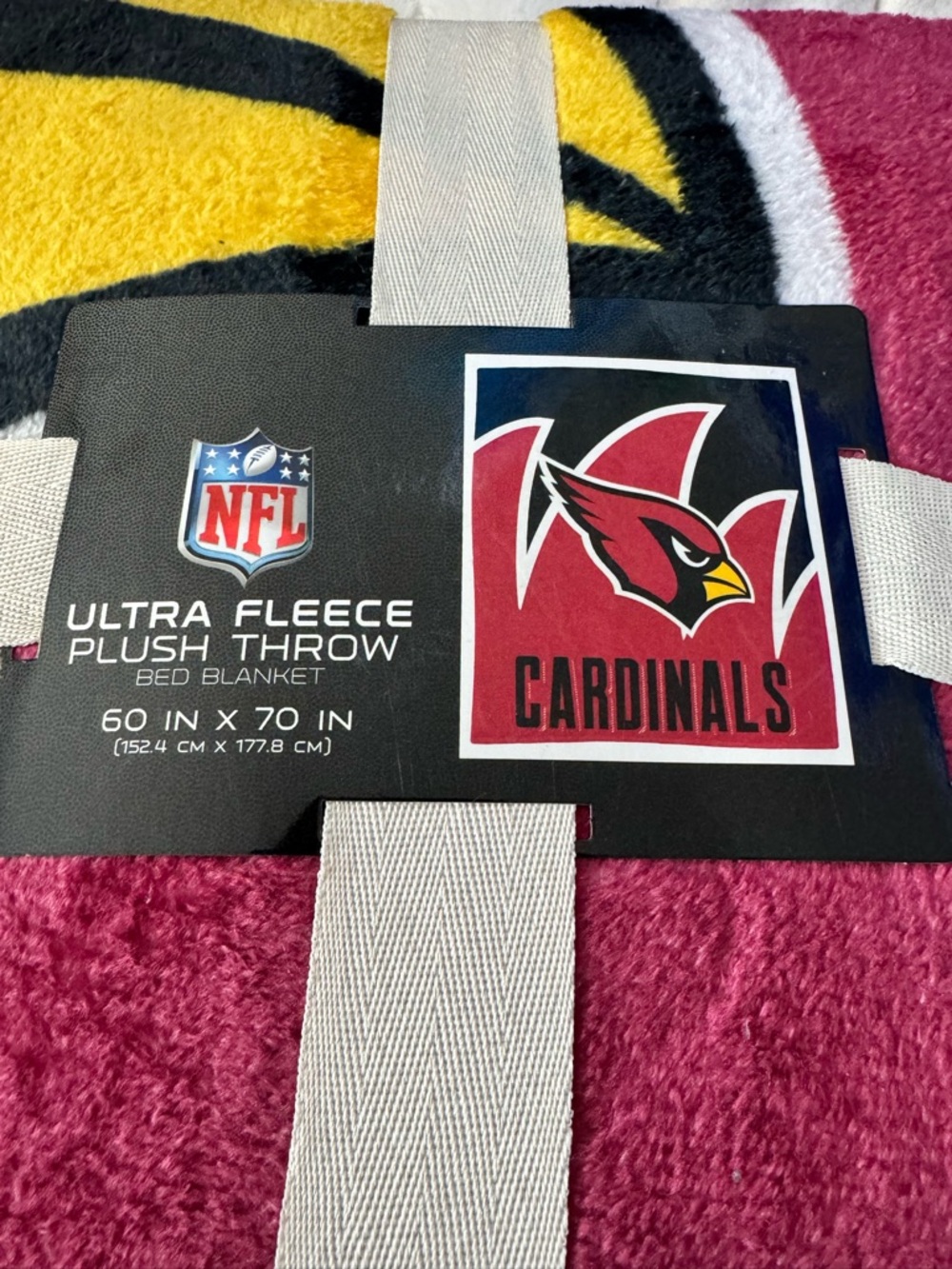 NFL Arizona Cardinals Ultra Fleece Plush Throw Blanket - NWT